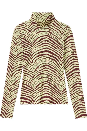 Proenza Schouler Swetry, Kobieta, Wielobarwność, XS, Bawełna, Golf Zebra z golfem