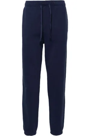 Ralph Lauren Spodnie, Mężczyzna, Niebieski, S, Bawełna, Niebieskie spodnie dresowe męskie Aw 24