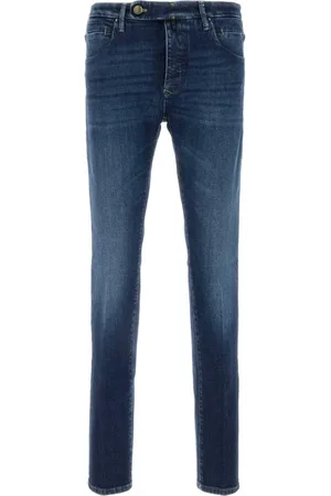 Incotex Jeansy, Mężczyzna, Niebieski, W33, Denim, Jeansyy Stretch Denim