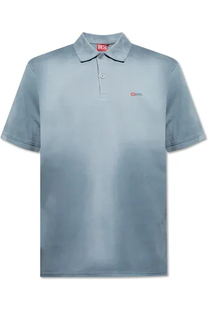 Diesel Koszulki, Mężczyzna, Niebieski, S, Polo z logo `T-Rejust-R3`