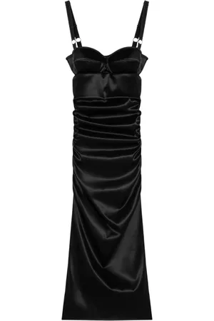 Dolce & Gabbana Sukienki, Kobieta, Czarny, S, Sukienka Midi dla Kobiet
