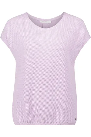 Betty & Co Koszulki, Kobieta, Fioletowy, XL, Koszula casualowa z teksturą
