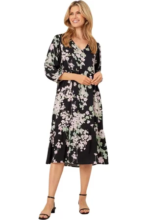 Masai Sukienki, Kobieta, Wielobarwność, 2XL, Sukienka z Kwiatami Wiśni Pink Lady