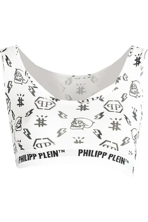 Philipp Plein Sport, Kobieta, Biały, L, Bi-Pack Bra