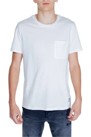 Peuterey Koszulki, Mężczyzna, Biały, 3XL, Bawełna, Biała bawełniana koszulka z krótkim rękawem