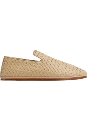 Bottega Veneta Buty, Mężczyzna, Beżowy, 42 EU, Pantofel Cukier Stylowy Model