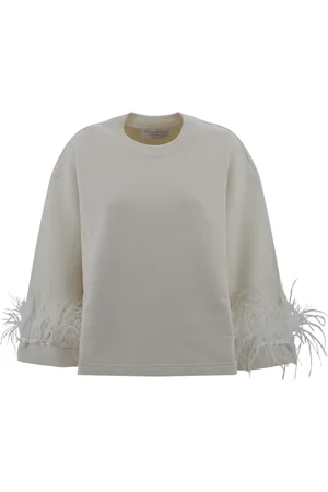 Serafini Bluzy, Kobieta, Biały, S, Bawełna, Biały Sweter