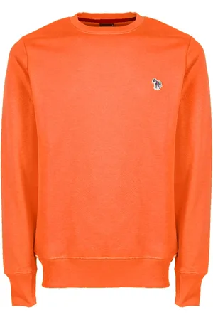 Paul Smith Bluzy, Mężczyzna, Pomarańczowy, S, Bawełna, Bluza z logo zebry