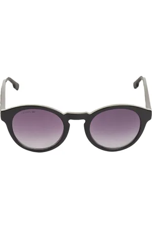 Lacoste Akcesoria, Kobieta, Czarny, ONE SIZE, Okrągłe okulary przeciwsłoneczne z octanu dla kobiet
