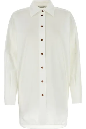 Serafini Bluzki, Kobieta, Biały, S, Bawełna, Koszula Camicia