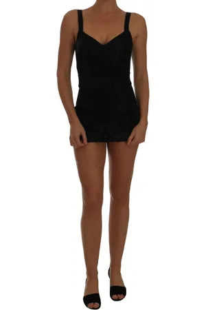 Dolce & Gabbana Sukienki, Kobieta, Czarny, M, Short Sukienki