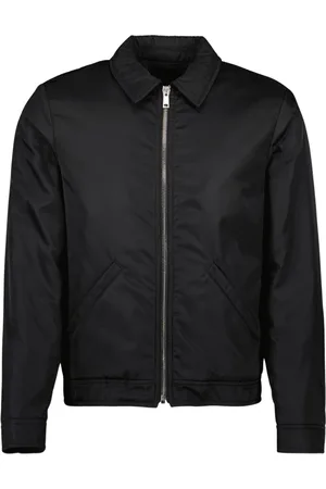 Prada Kurtki, Mężczyzna, Czarny, L, Nylon, Nylonowa Kurtka Bomberka