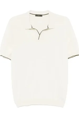 FAY Koszulki, Mężczyzna, Beżowy, L, Beżowy T-shirt z haftowanym logo