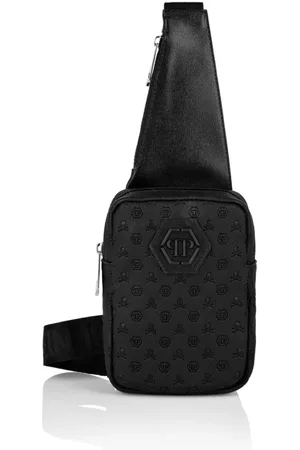 Philipp Plein Torebki, Mężczyzna, Czarny, ONE SIZE, Stylowa torba crossbody
