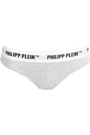 Philipp Plein Bielizna, Kobieta, Szary, M, Bawełna, Stringi 2-Pack