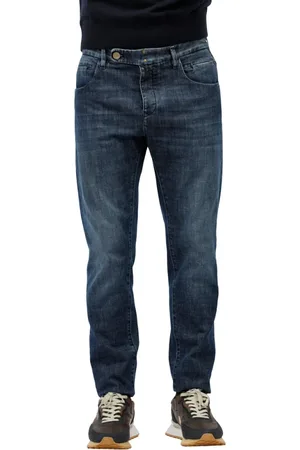 Incotex Jeansy, Mężczyzna, Niebieski, W34, Bawełna, Dżinsy Slim-fit
