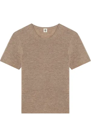 THE GARMENT Koszulki, Kobieta, brązowy, 2XS, T-shirt z krótkim rękawem i okrągłym dekoltem