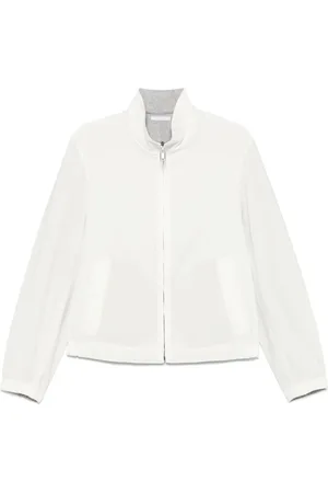 BRIONI Kurtki, Mężczyzna, Biały, M, Kurtka Blouson Biała Ss 25