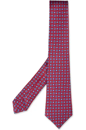Kiton Akcesoria, Mężczyzna, Czerwony, ONE SIZE, Czerwony Jedwabny Elegancki Szalik