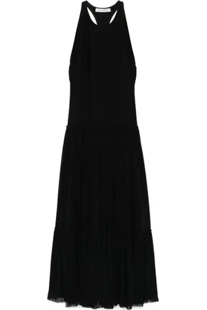 Serafini Sukienki, Kobieta, Czarny, S, Czarna Sukienka Racerback A-Line