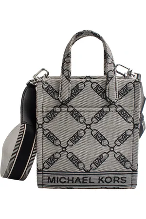 Michael Kors Torebki, Kobieta, Szary, ONE SIZE, Torba na ramię z wzorem łańcucha