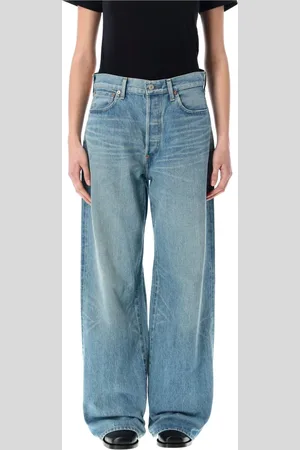 JUNYA WATANABE Jeansy, Kobieta, Niebieski, S, Denim, Szerokie Jeansyy Denim