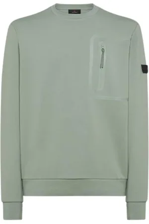 Peuterey Bluzy, Mężczyzna, Zielony, XL, Sweter z okrągłym dekoltem Gorie
