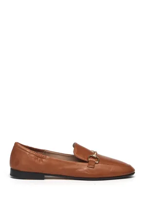 Pomme D´Or Buty, Kobieta, brązowy, 36 EU, Skóra, Skórzane mokasyny typu loafer