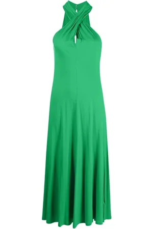 Ralph Lauren Sukienki, Kobieta, Zielony, M, Zielona Sukienka Mini Bianca Cocktail