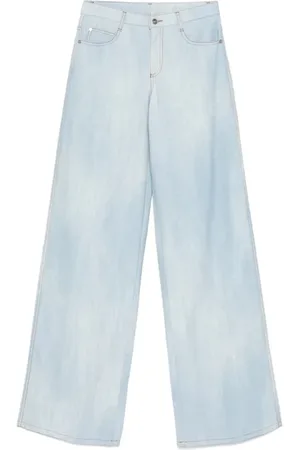 ERMANNO SCERVINO Jeansy, Kobieta, Niebieski, S, Baggy Jeansy