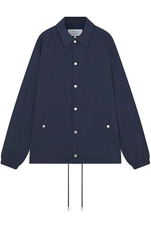 Maison Kitsuné Kurtki, Mężczyzna, Niebieski, XL, Poliester, Stylowa Kurtka dla Mężczyzn