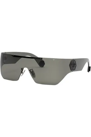 Philipp Plein Akcesoria, Kobieta, Szary, ONE SIZE, Okulary przeciwsłoneczne