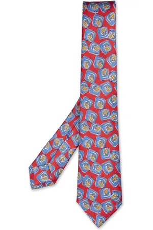 Kiton Akcesoria, Mężczyzna, Wielobarwność, ONE SIZE, Czerwony Jedwabny Elegancki Szal