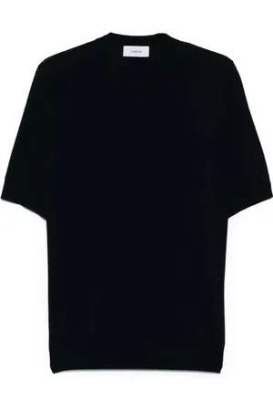 LARDINI Koszulki, Mężczyzna, Czarny, XL, Męskie Casual T-shirt & Polo Kolekcja
