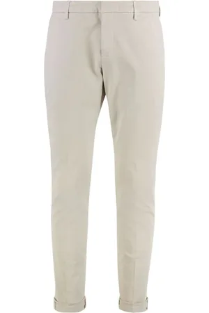 Dondup Spodnie, Mężczyzna, Beżowy, W33, Beżowe Stylowe Spodnie