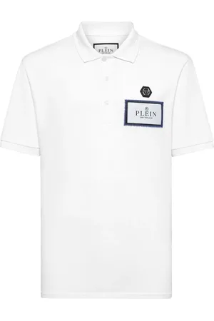 Philipp Plein Koszulki, Mężczyzna, Biały, XL, Klasyczna koszulka polo