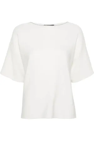 Fabiana Filippi Koszulki, Kobieta, Biały, 2XS, Biała kolekcja T-shirtów i Polo