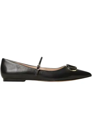 Twin-Set Buty, Kobieta, Czarny, 37 EU, Czarne Baletki Buty Płaskie