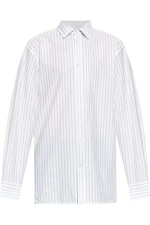 Maison Margiela Koszule, Mężczyzna, Biały, XL, Stylowa koszula z długim rękawem