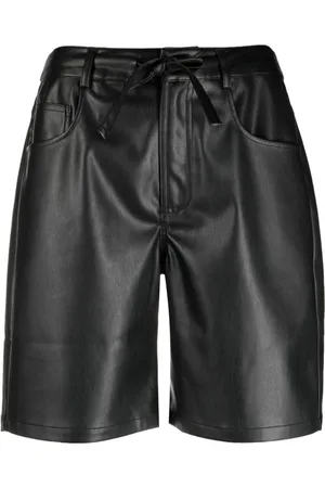 Proenza Schouler Szorty, Kobieta, Czarny, S, Czarne szorty z imitacji skóry