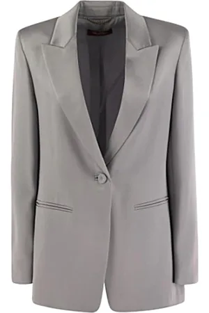 Max Mara Kurtki, Kobieta, Szary, S, Stylowa Kurtka dla Kobiet