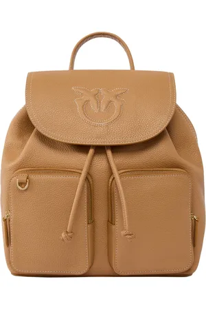 Pinko Torebki, Kobieta, brązowy, ONE SIZE, Carrie Backpack Pelle Bottolata