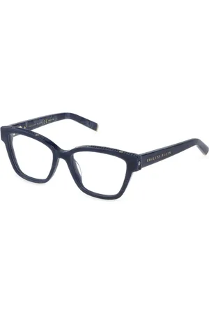 Philipp Plein Akcesoria, Kobieta, Niebieski, ONE SIZE, Eleganckie Niebieskie Metalowe Oprawki Octanowe