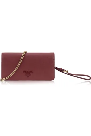 Prada Akcesoria, Kobieta, Czerwony, ONE SIZE, Skóra, Skórzana torba na ramię