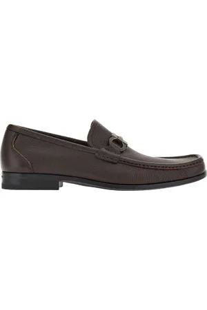 Salvatore Ferragamo Buty, Mężczyzna, brązowy, 40 EU, Brązowy mokasyn z ornamentem Gancini