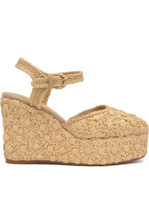Castaner Buty, Kobieta, Beżowy, 38 EU, Alpargata Z Obcasem Klinowym 11 CM
