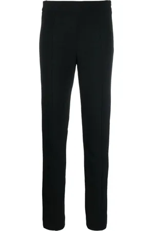 Proenza Schouler Spodnie, Kobieta, Czarny, XS, Bawełna, Czarne, dopasowane spodnie z krepy bi-stretch