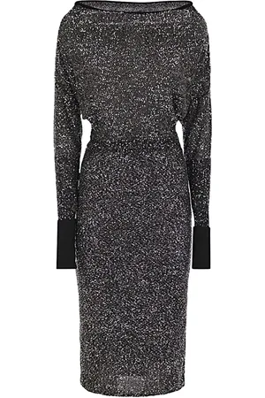 Max Mara Sukienki, Kobieta, Szary, S, Poliester, Elegancka Sukienka dla Kobiet