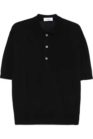 LARDINI Koszulki, Mężczyzna, Czarny, L, Czarne T-shirty i Pola