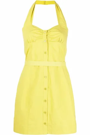 Pinko Sukienki, Kobieta, Żółty, M, Innocent Art Dress